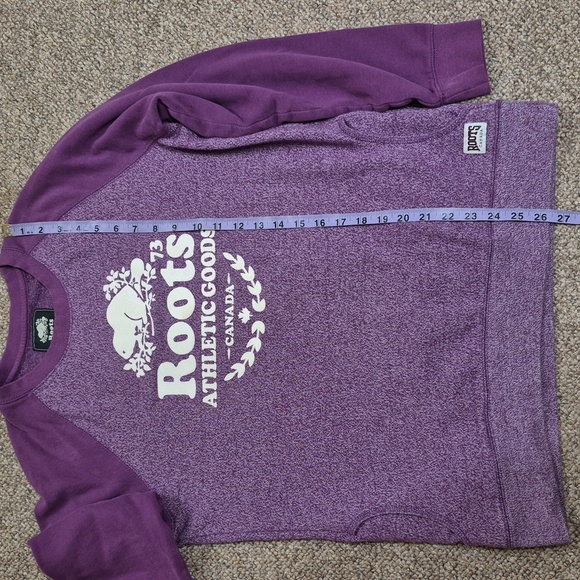 Roots Womens Crew Neck Sweater Size M EUC - Picture 7 of 7